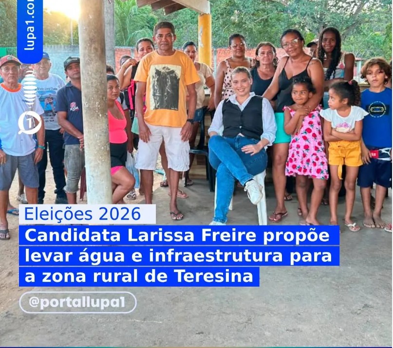 Candidata Larissa Freire propõe levar água e infraestrutura para a zona rural de Teresina